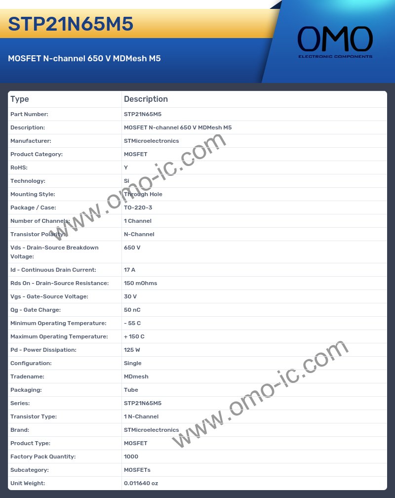 STP21N65M5