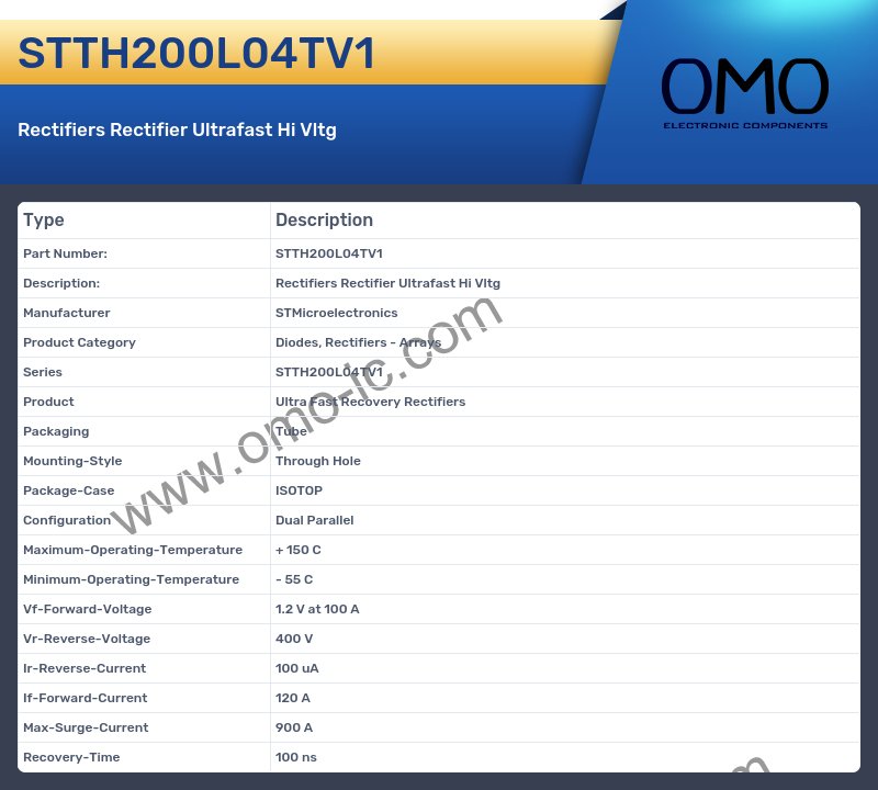 STTH200L04TV1