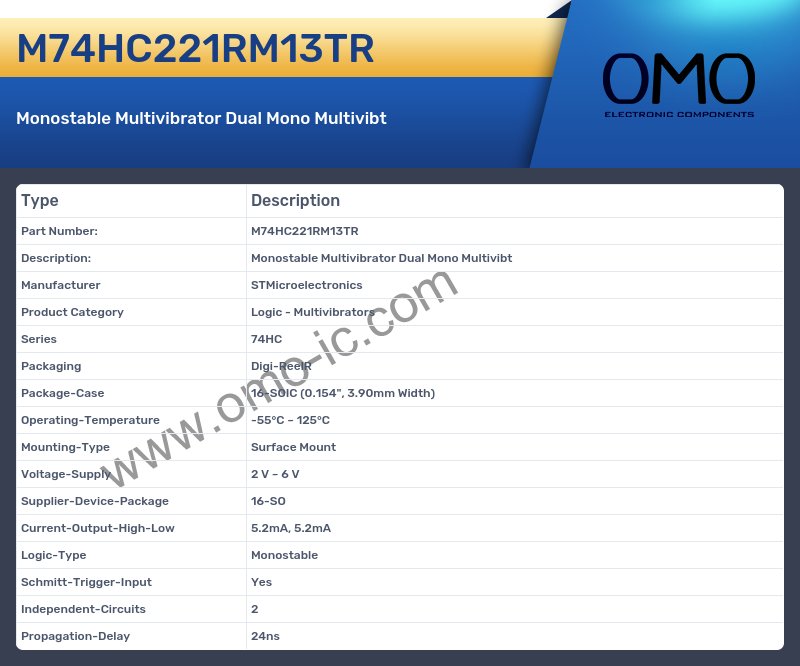 M74HC221RM13TR