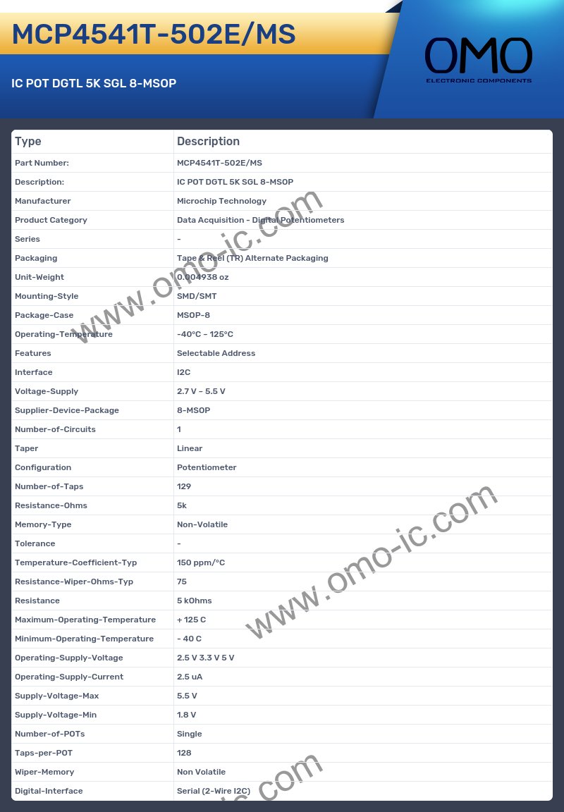 MCP4541T-502E/MS