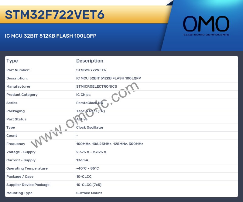 STM32F722VET6