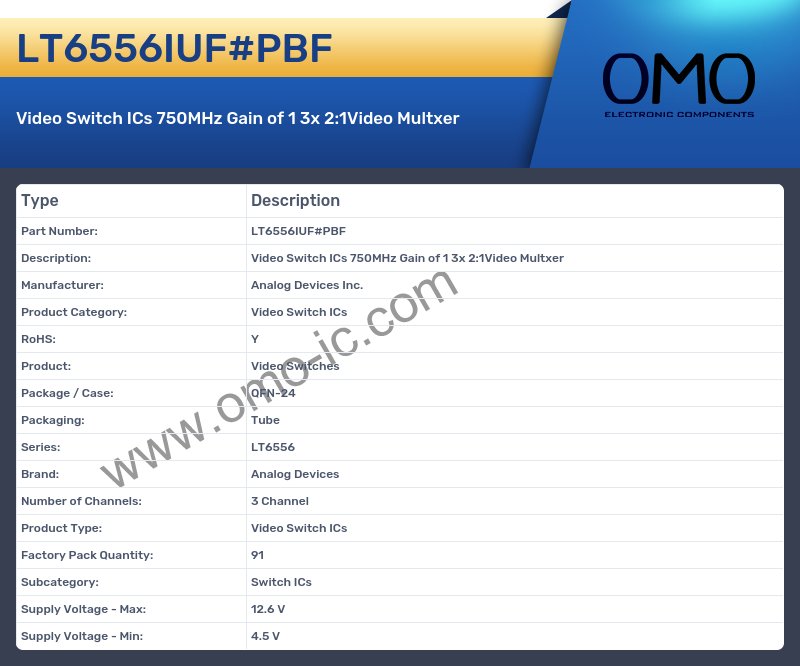 LT6556IUF#PBF
