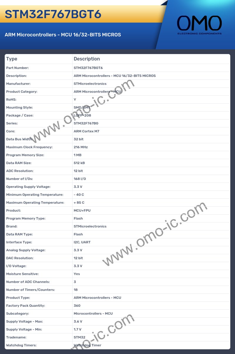 STM32F767BGT6