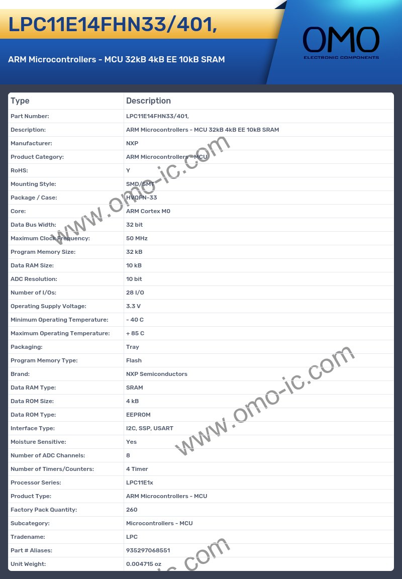 LPC11E14FHN33/401,