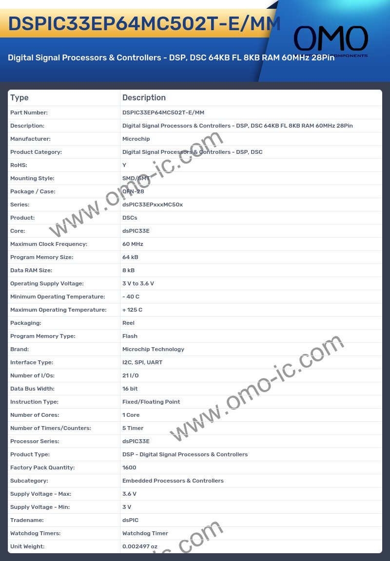 DSPIC33EP64MC502T-E/MM