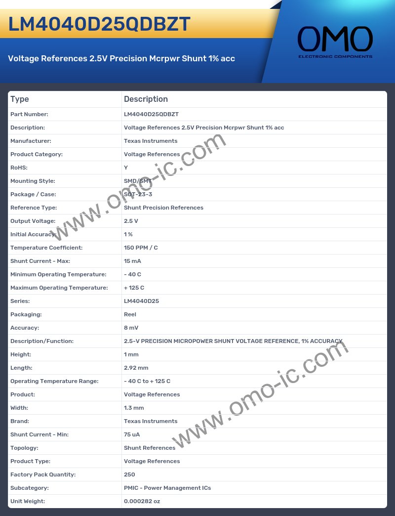 LM4040D25QDBZT