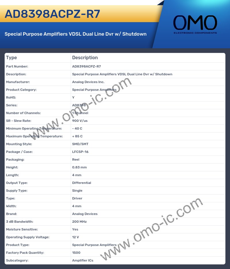 AD8398ACPZ-R7