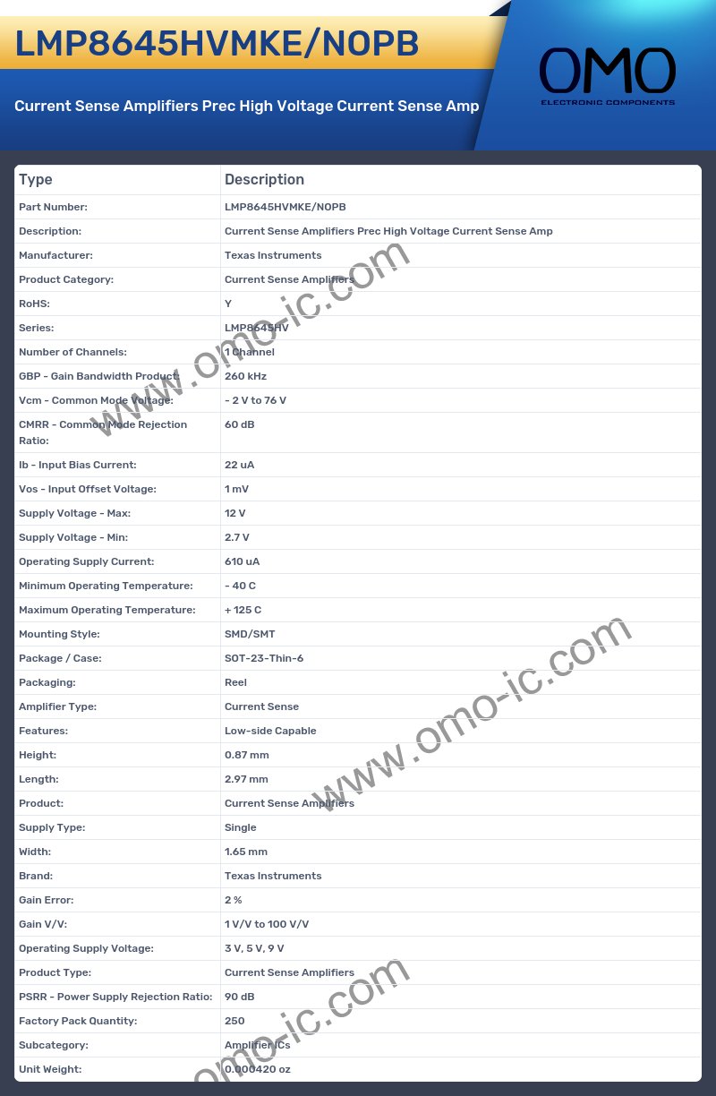 LMP8645HVMKE/NOPB