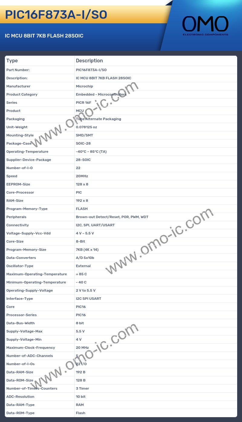 PIC16F873A-I/SO