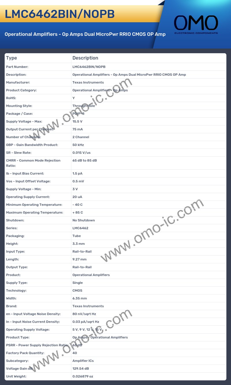 LMC6462BIN/NOPB