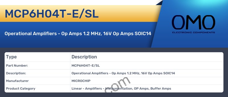 MCP6H04T-E/SL