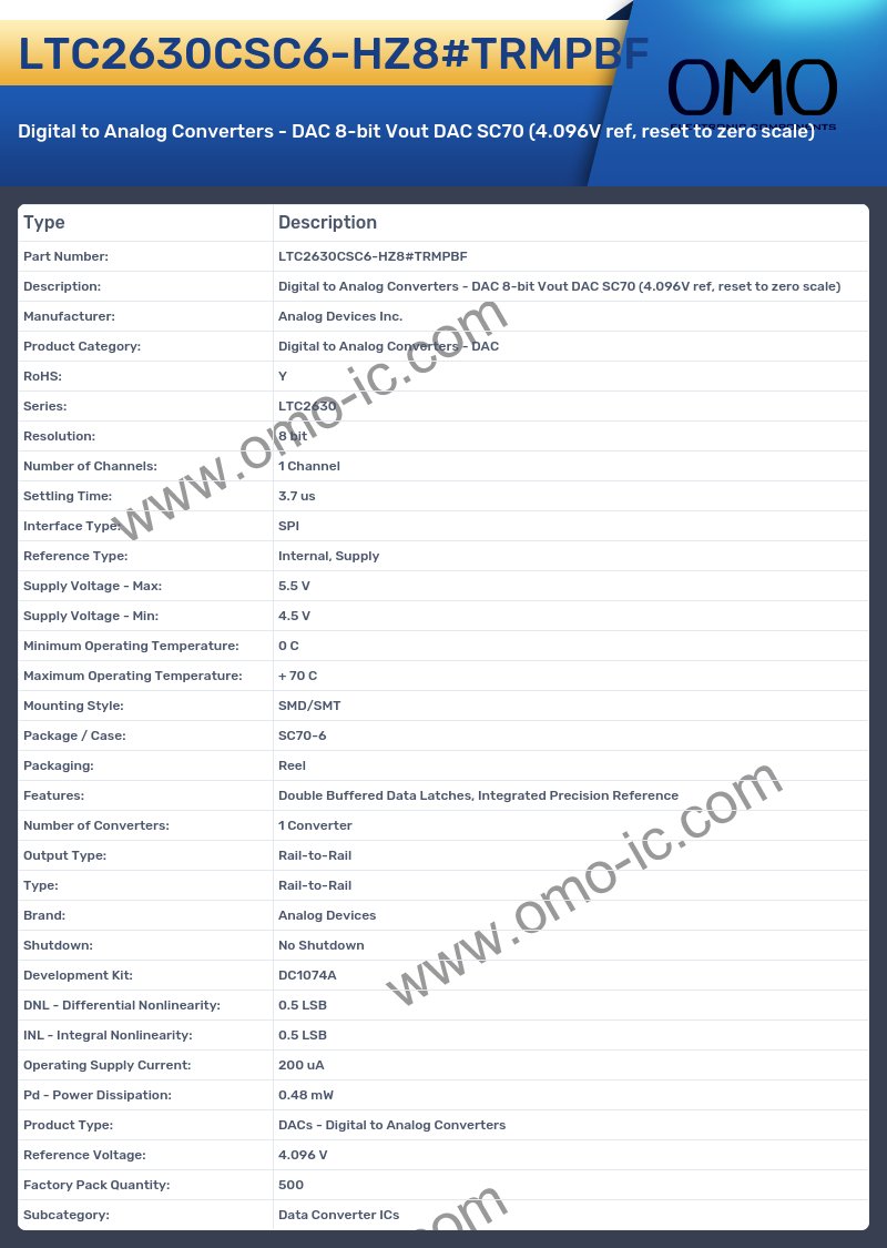 LTC2630CSC6-HZ8#TRMPBF