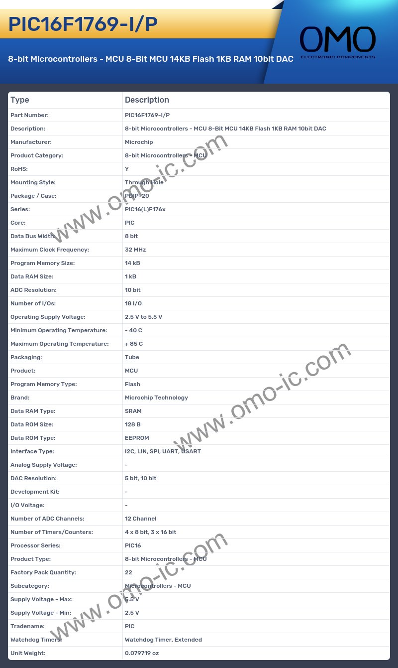 PIC16F1769-I/P