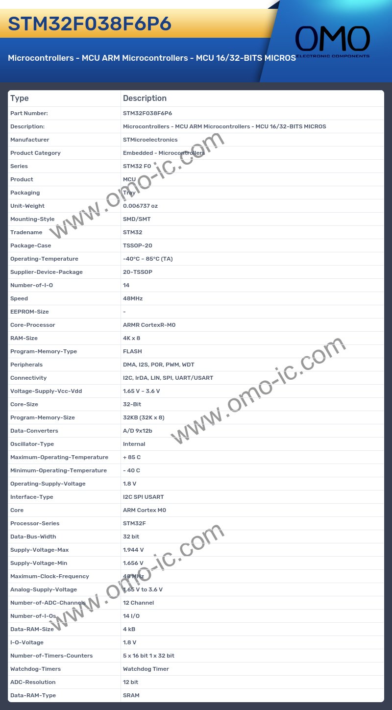 STM32F038F6P6