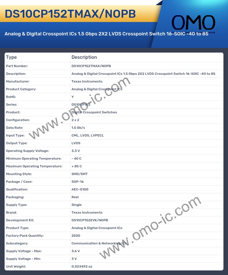 DS10CP152TMAX/NOPB
