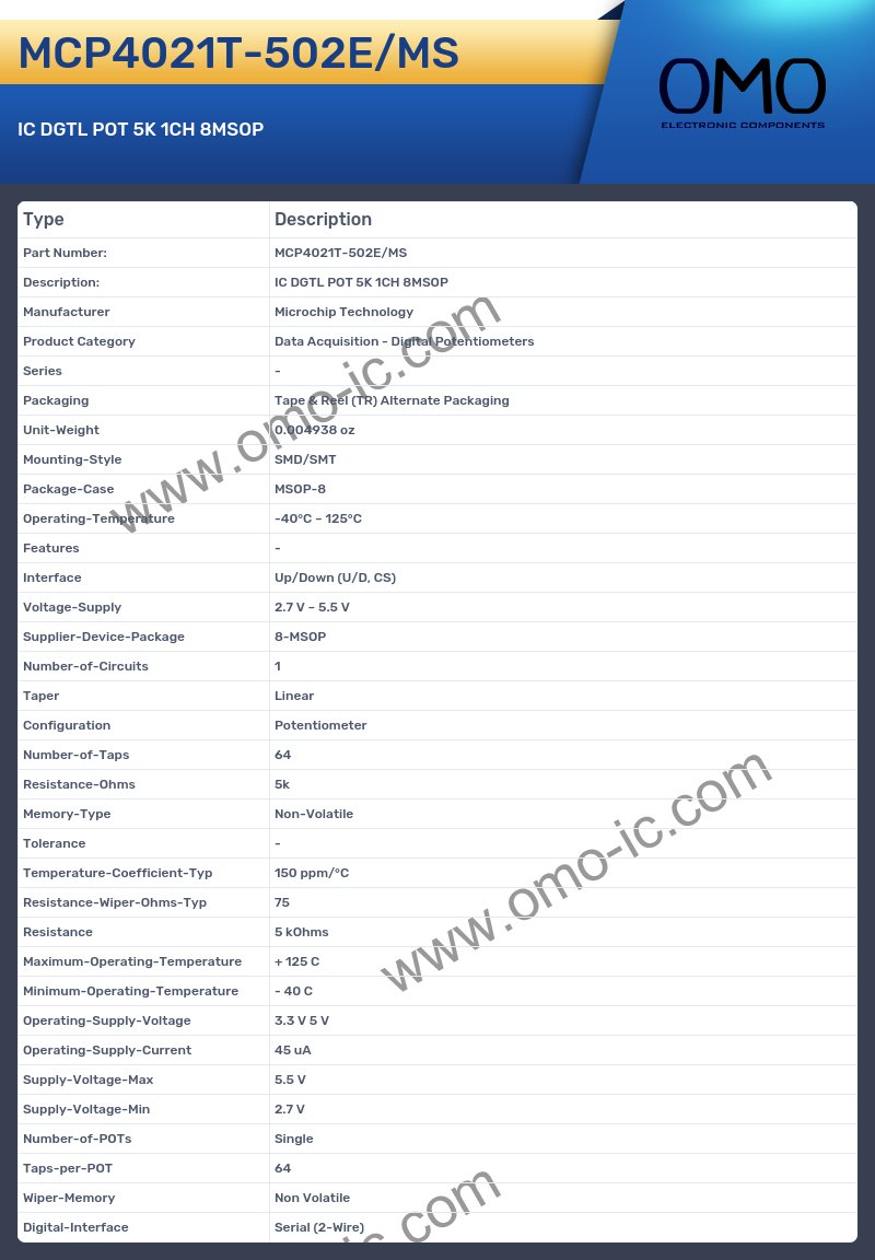 MCP4021T-502E/MS