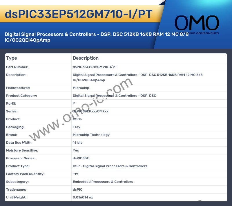 dsPIC33EP512GM710-I/PT