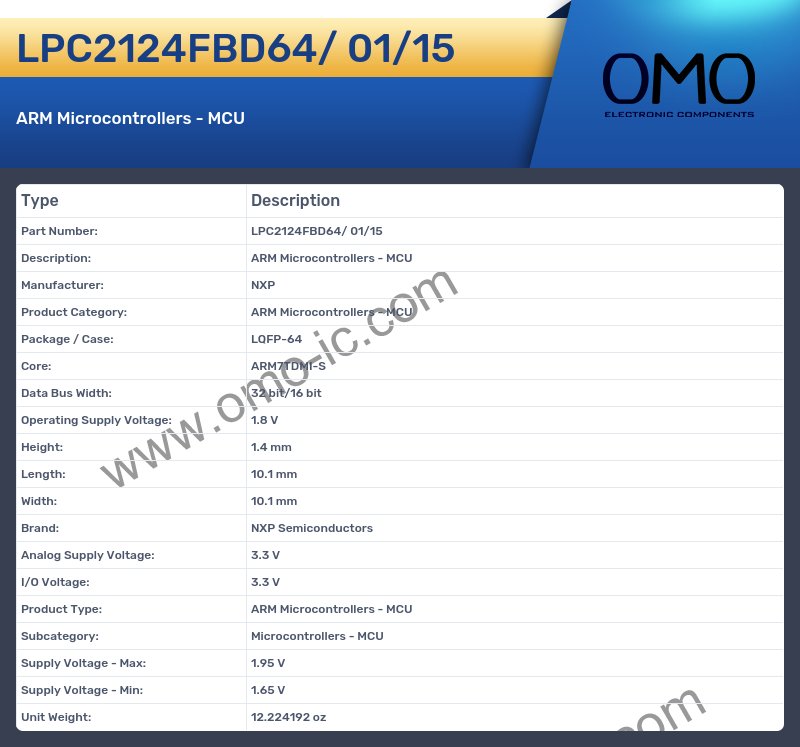 LPC2124FBD64/ 01/15