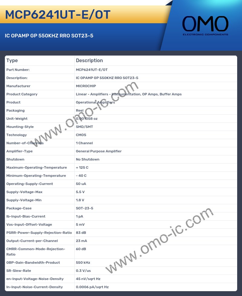 MCP6241UT-E/OT
