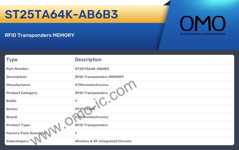 ST25TA64K-AB6B3