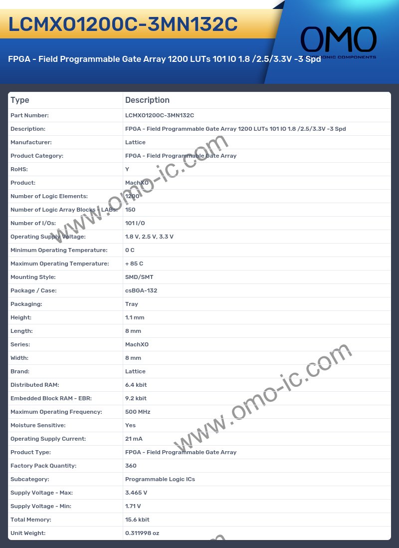 LCMXO1200C-3MN132C
