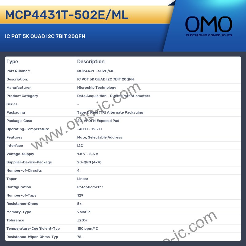 MCP4431T-502E/ML