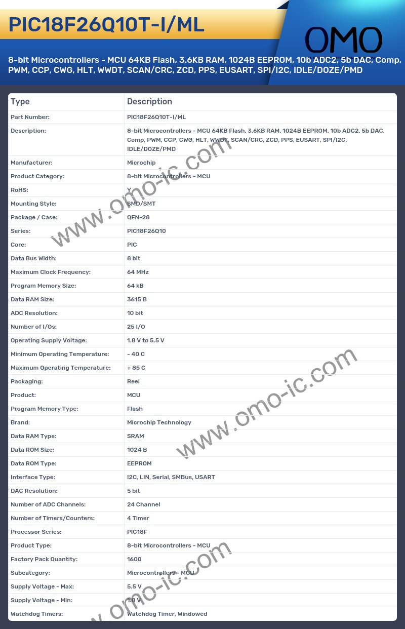 PIC18F26Q10T-I/ML
