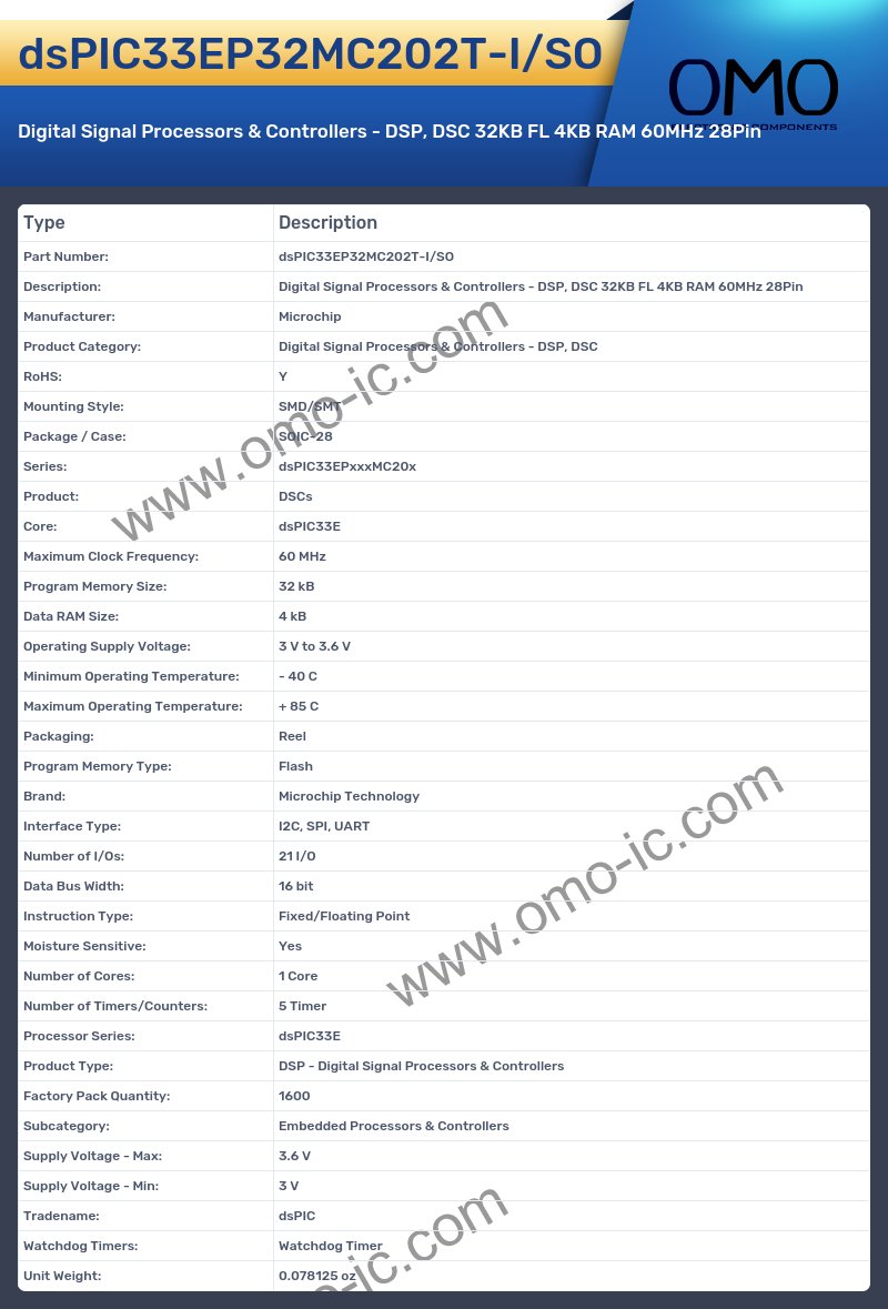 dsPIC33EP32MC202T-I/SO