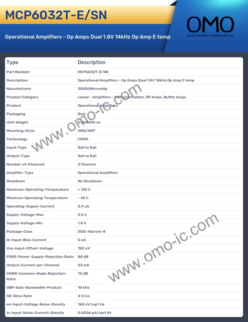 MCP6032T-E/SN