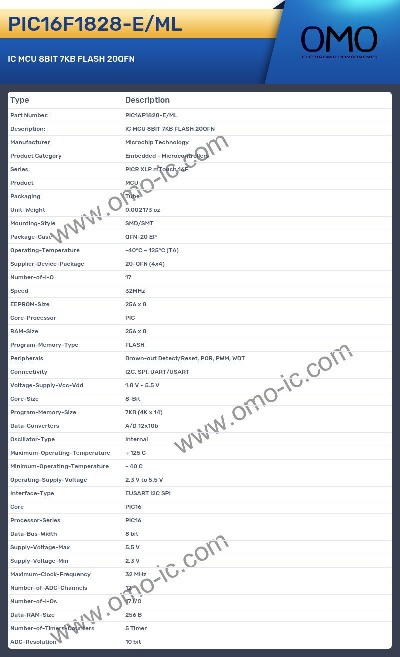 PIC16F1828-E/ML