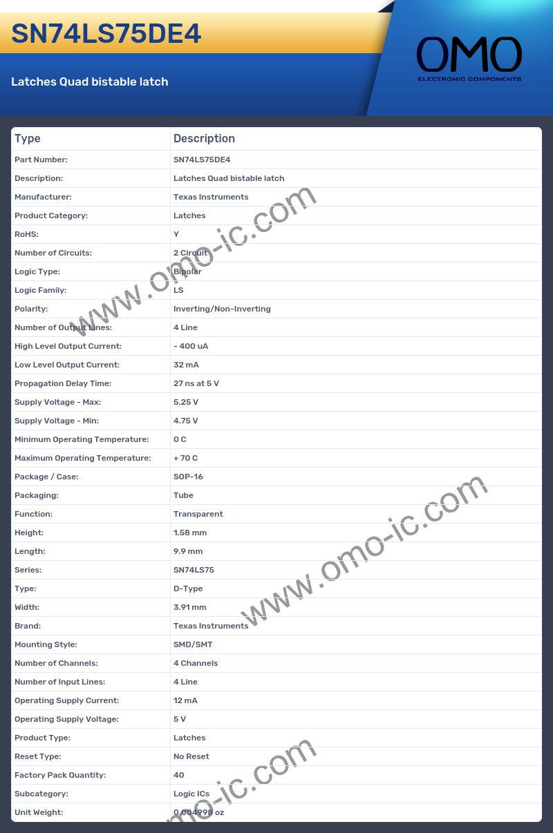 SN74LS75DE4