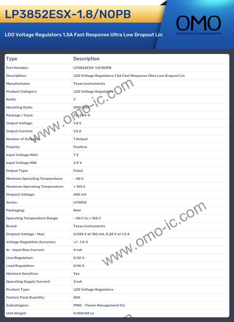 LP3852ESX-1.8/NOPB