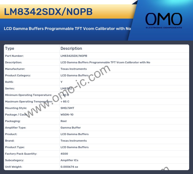 LM8342SDX/NOPB