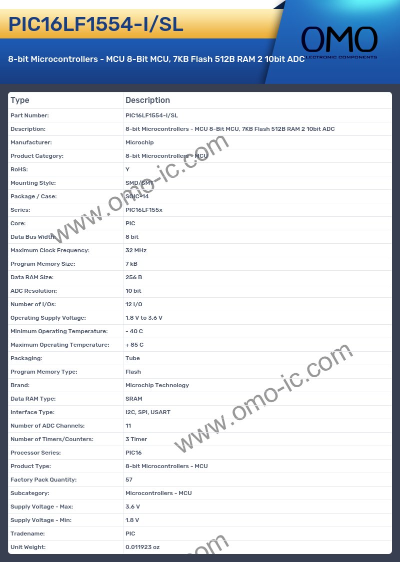 PIC16LF1554-I/SL