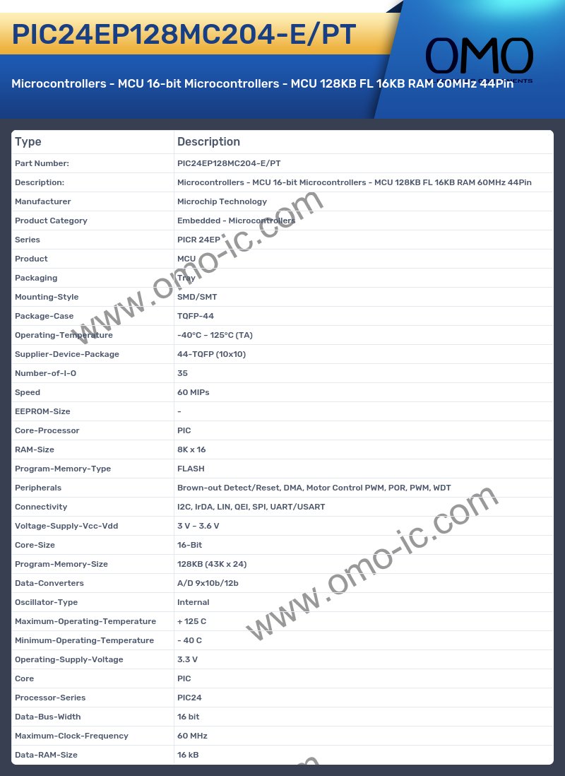PIC24EP128MC204-E/PT