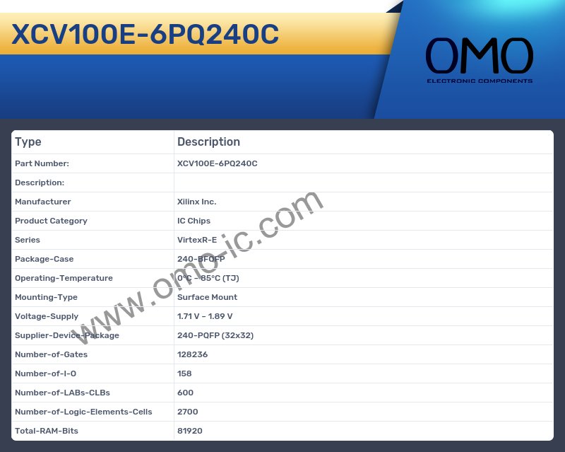 XCV100E-6PQ240C