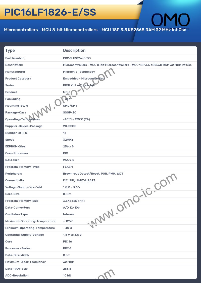 PIC16LF1826-E/SS