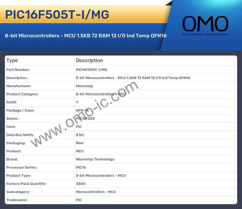 PIC16F505T-I/MG