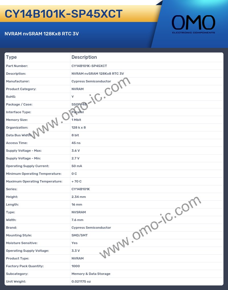 CY14B101K-SP45XCT