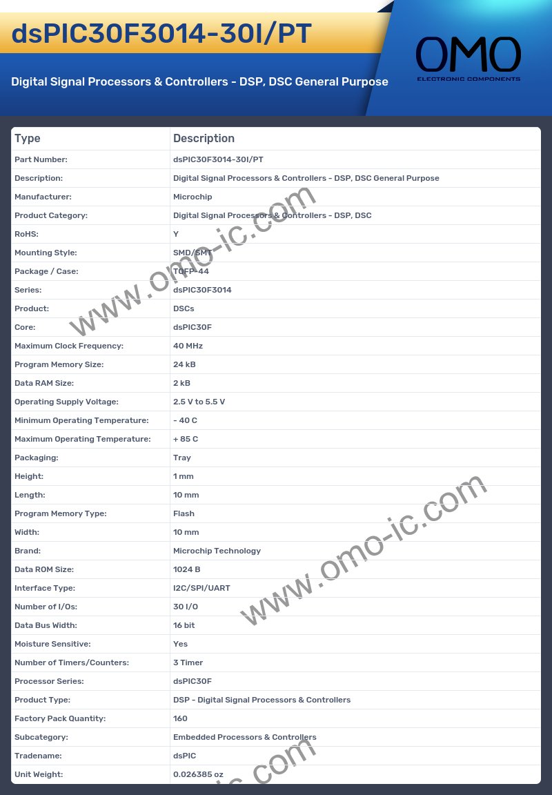 dsPIC30F3014-30I/PT