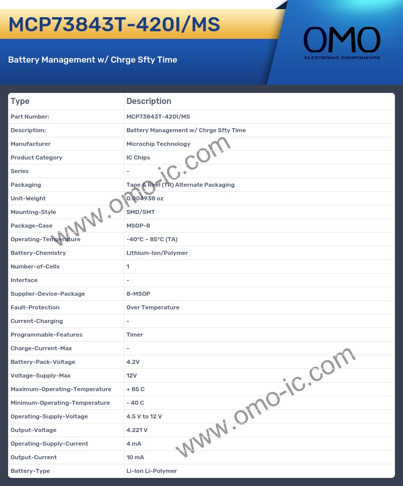 MCP73843T-420I/MS