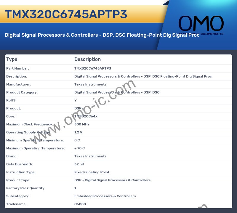 TMX320C6745APTP3