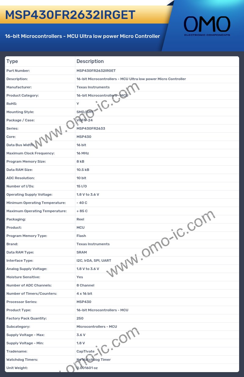 MSP430FR2632IRGET