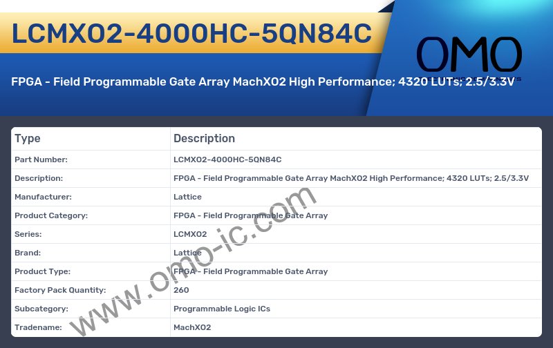 LCMXO2-4000HC-5QN84C