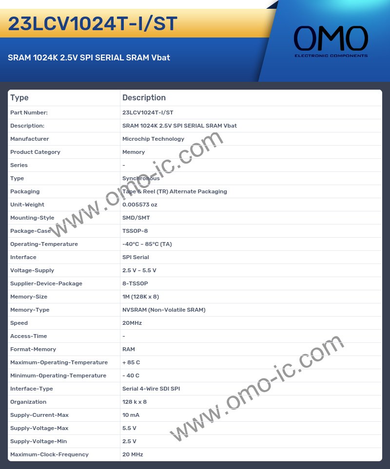 23LCV1024T-I/ST
