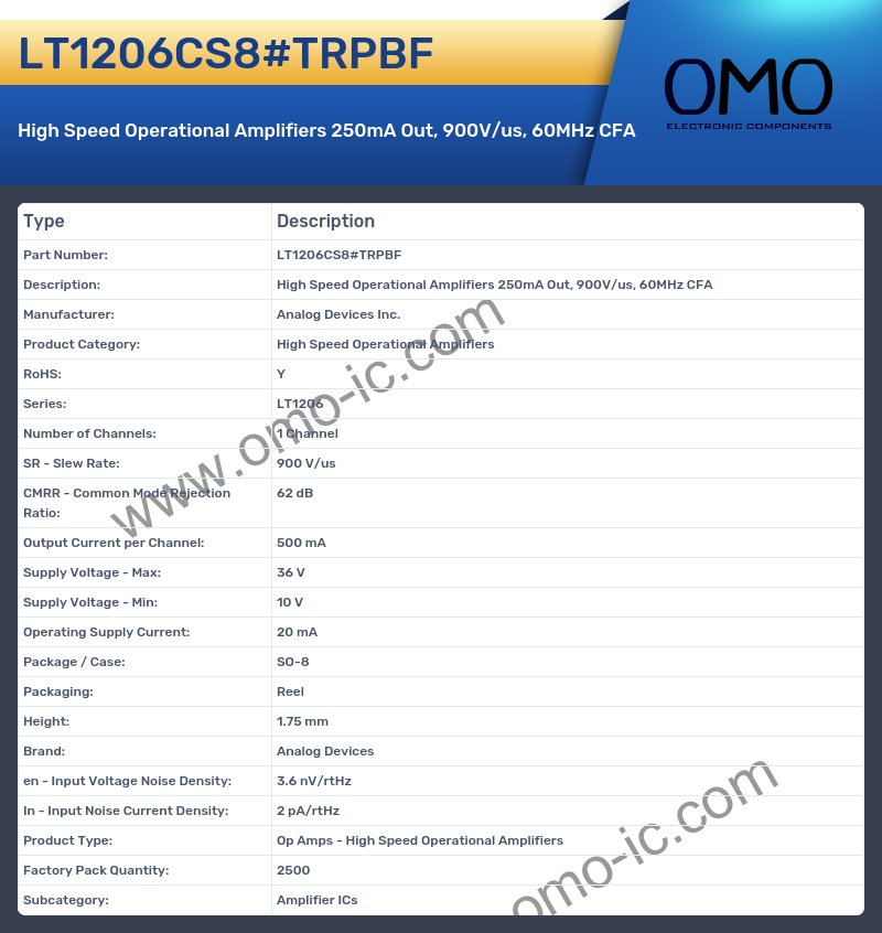 LT1206CS8#TRPBF