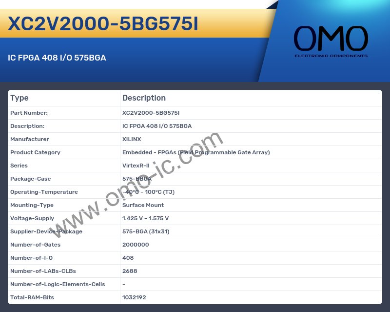 XC2V2000-5BG575I
