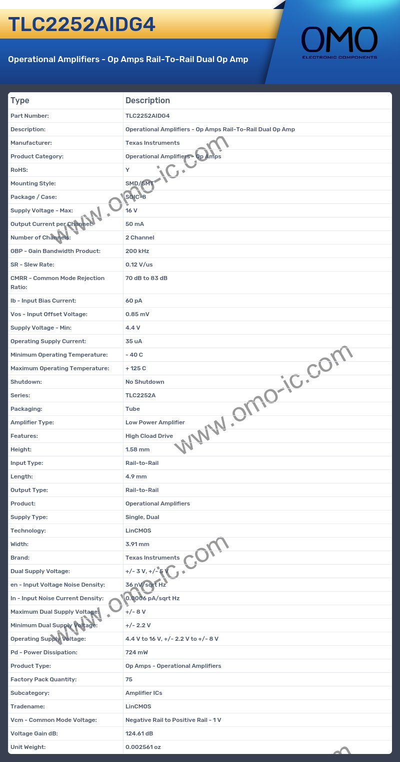 TLC2252AIDG4
