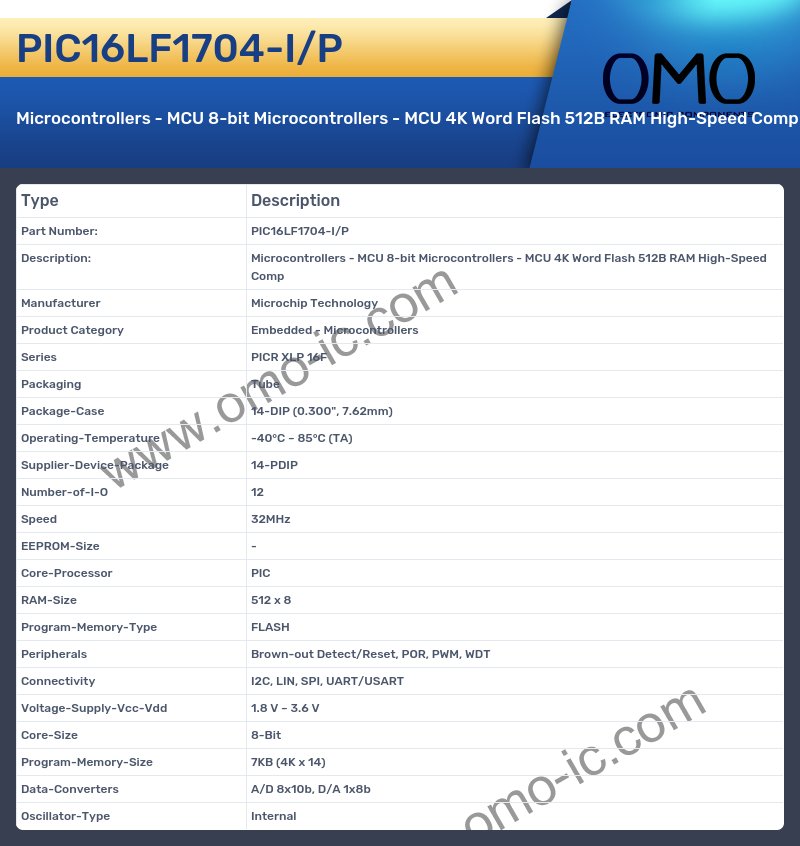 PIC16LF1704-I/P