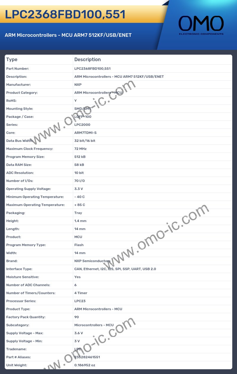 LPC2368FBD100,551